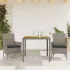 Set mobilier grădină cu perne 5 piese bej poliratan/lemn acacia GartenMobel Dekor