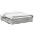 Cadru de pat, gri beton, 75x190 cm, lemn prelucrat GartenMobel Dekor