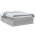 Cadru de pat, alb ,135x190 cm, lemn prelucrat GartenMobel Dekor