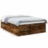 Cadru de pat, alb, 140x200 cm, lemn prelucrat GartenMobel Dekor