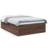 Cadru de pat, alb, 120x200 cm, lemn prelucrat GartenMobel Dekor