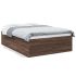 Cadru de pat, alb ,135x190 cm, lemn prelucrat GartenMobel Dekor