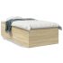 Cadru de pat, alb, 75x190 cm, lemn prelucrat GartenMobel Dekor