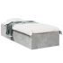 Cadru de pat, gri beton, 75x190 cm, lemn prelucrat GartenMobel Dekor