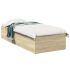 Cadru de pat, alb, 90x190 cm, lemn prelucrat GartenMobel Dekor