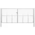 Poartă de grădină, argintiu, 415 x 225 cm, oțel galvanizat GartenMobel Dekor