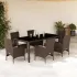 Set mobilier de grădină cu perne 9 piese bej poliratan & sticlă GartenMobel Dekor