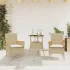 Set mobilier de grădină cu perne 3 piese bej poliratan & sticlă GartenMobel Dekor