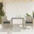 Set mobilier de grădină cu perne 5 piese negru poliratan&sticlă GartenMobel Dekor