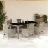 Set mobilier de grădină cu perne 9 piese bej poliratan & sticlă GartenMobel Dekor