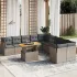 Set canapele de grădină cu perne, 11 piese, bej, poliratan GartenMobel Dekor