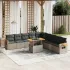 Set canapele de grădină cu perne, 11 piese, bej, poliratan GartenMobel Dekor