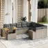 Set canapele de grădină cu perne, 10 piese, bej, poliratan GartenMobel Dekor