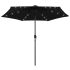 Umbrelă de soare cu LED și stâlp aluminiu, antracit, 270 cm GartenMobel Dekor