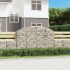 Coș gabion arcuit, 100x30x200/220 cm, fier galvanizat GartenMobel Dekor