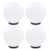 Lămpi bol cu LED 2 buc, sferice, 25 cm, PMMA GartenMobel Dekor