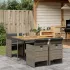 Set mobilier de grădină cu perne, 7 piese, gri, poliratan GartenMobel Dekor