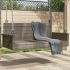 Bancă de balansoar cu perne, gri, 119x56x48 cm, poliratan GartenMobel Dekor