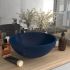 Chiuvetă baie lux verde închis mat 32,5x14 cm ceramică rotund GartenMobel Dekor