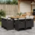 Set de masă pentru grădină, 9 piese, cu perne, bej, poliratan GartenMobel Dekor