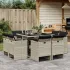 Set mobilier de grădină cu perne, 17 piese, bej, poliratan GartenMobel Dekor