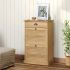 Dulap de pantofi VIGO, 60x35x96 cm, gri, lemn masiv de pin GartenMobel Dekor
