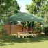 42511  Foldable Tent Pop-Up 3x4,5 m Cream White GartenMobel Dekor