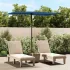Umbrelă soare exterior stâlp aluminiu albastru azur 180x110cm  GartenMobel Dekor