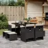 Set mobilier de grădină cu perne, 15 piese, bej, poliratan GartenMobel Dekor