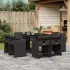 Set mobilier grădină cu perne, 15 piese, bej combinat poliratan GartenMobel Dekor