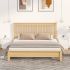 Noptiere, 2 buc, alb, 44x35x45 cm, lemn prelucrat GartenMobel Dekor
