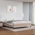 Cadru de pat box spring, gri, 160x200 cm, piele ecologică GartenMobel Dekor