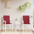 Perne cu spătar mic, 4 buc. roșu 100x50x3 cm textil oxford GartenMobel Dekor