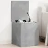 Cufăr de depozitare, negru, 84x42x46 cm, lemn compozit GartenMobel Dekor