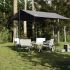 Prelată de camping, gri și portocaliu, 400x294 cm, impermeabilă GartenMobel Dekor
