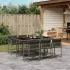 Set mobilier de grădină cu perne, 9 piese, maro, poliratan GartenMobel Dekor