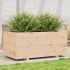 Jardinieră de grădină, alb, 110x60x49,5 cm, lemn masiv de pin GartenMobel Dekor