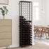 Suport sticle de vin pentru 9 sticle, cu suport pahar, metal  GartenMobel Dekor