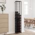 Suport sticle de vin pentru 9 sticle, cu suport pahar, metal  GartenMobel Dekor