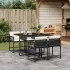 Set mobilier de grădină cu perne, 9 piese, maro, poliratan GartenMobel Dekor