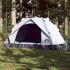 Cort camping cupolă 2 persoane, gri/portocaliu, setare rapidă GartenMobel Dekor