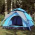 Cort de camping cupolă 5 persoane, setare rapidă, albastru GartenMobel Dekor