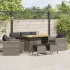 Set mobilier de grădină cu perne, 6 piese, negru, poliratan GartenMobel Dekor