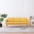 Canapea cu 3 locuri, crem, material textil GartenMobel Dekor