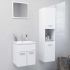 Set mobilier de baie, alb, lemn prelucrat GartenMobel Dekor