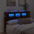 Tăblie de pat cu LED, stejar sonoma, 160x18,5x103,5 cm, lemn GartenMobel Dekor