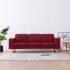 Canapea cu 3 locuri, gri deschis, material textil  GartenMobel Dekor