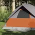 Cort de camping pentru 4 persoane, gri/portocaliu, impermeabil GartenMobel Dekor