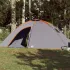 Cort de camping pentru 8 persoane, gri/portocaliu, impermeabil GartenMobel Dekor