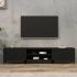 Comodă TV, negru, 180x31,5x40 cm, lemn prelucrat GartenMobel Dekor